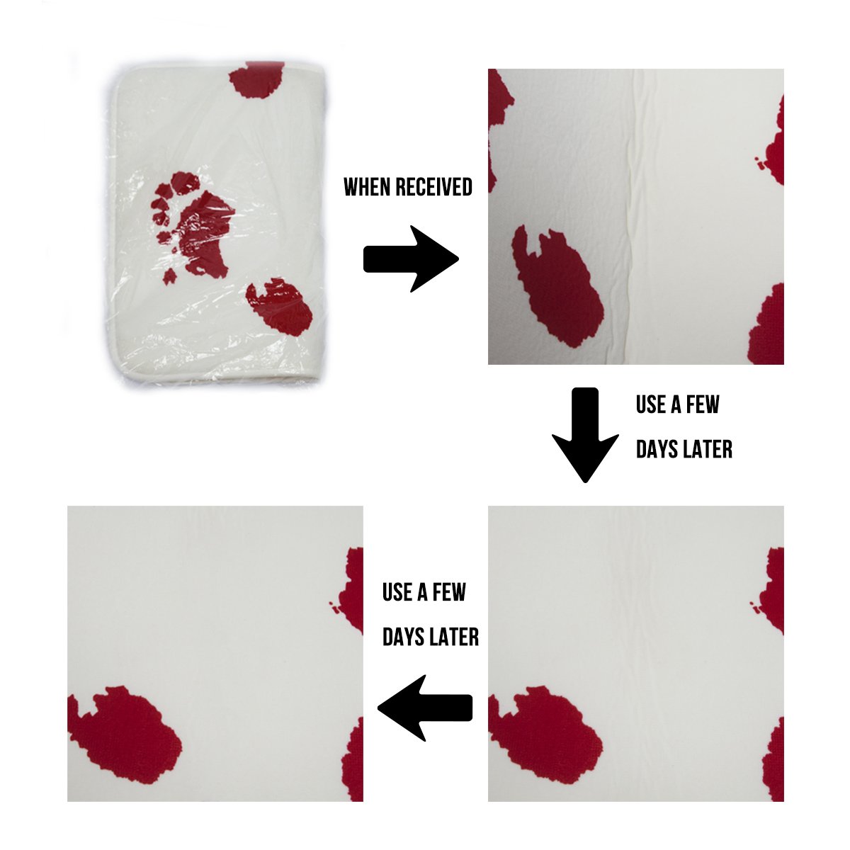 LooPoP Cow Kitchen Mats - Anti-Fatigue Cushioned Floor Rugs, Non-Slip Washable 2-Piece Set, Farmhouse Animal Design for Kitchen, Dining, or Entryway