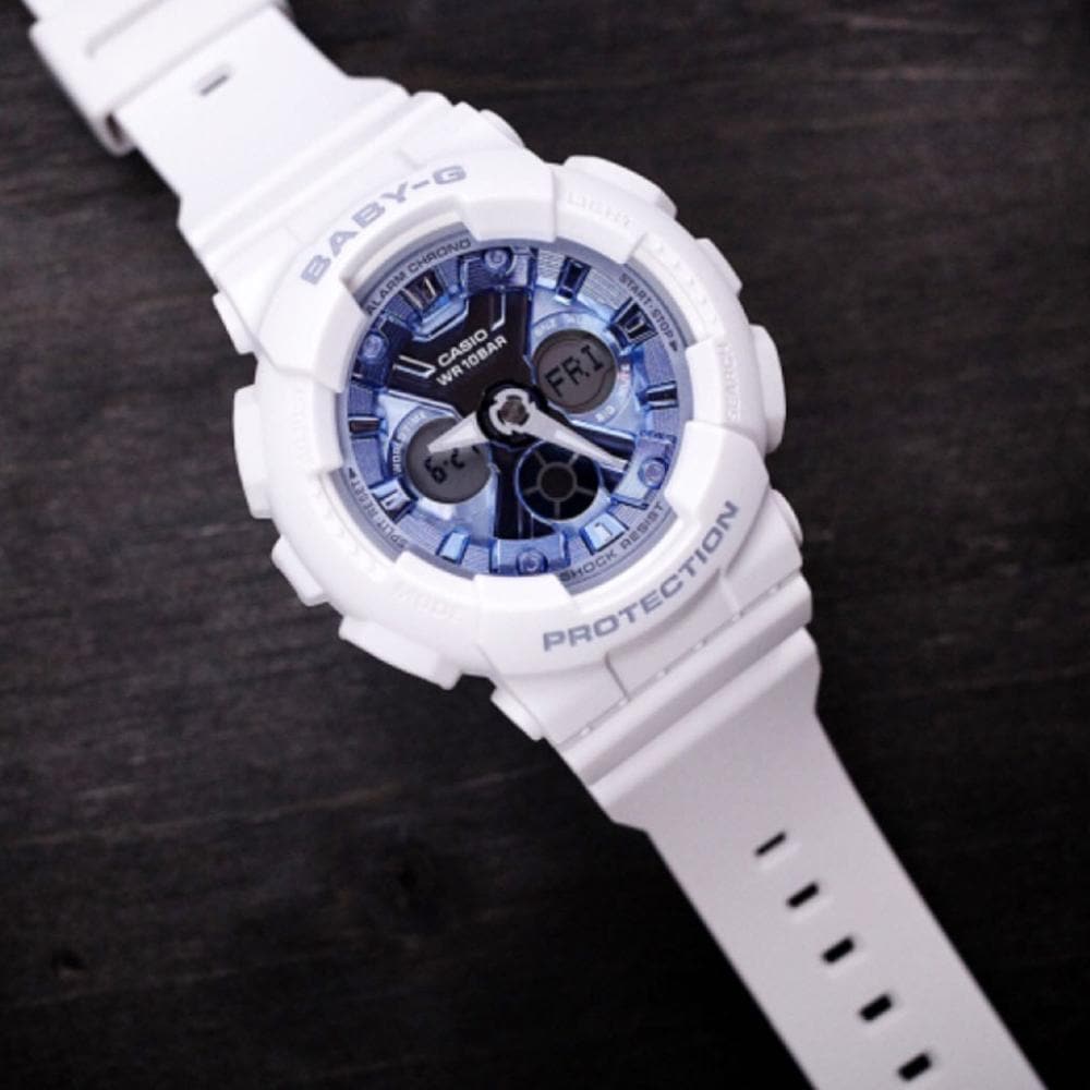 CASIO BABY-G BA-130-7A2DR Digital Sport Watch for Women - Shock Resistant, Water Resistant, LED Light - Perfect for Running, Swimming & Outdoor Activities