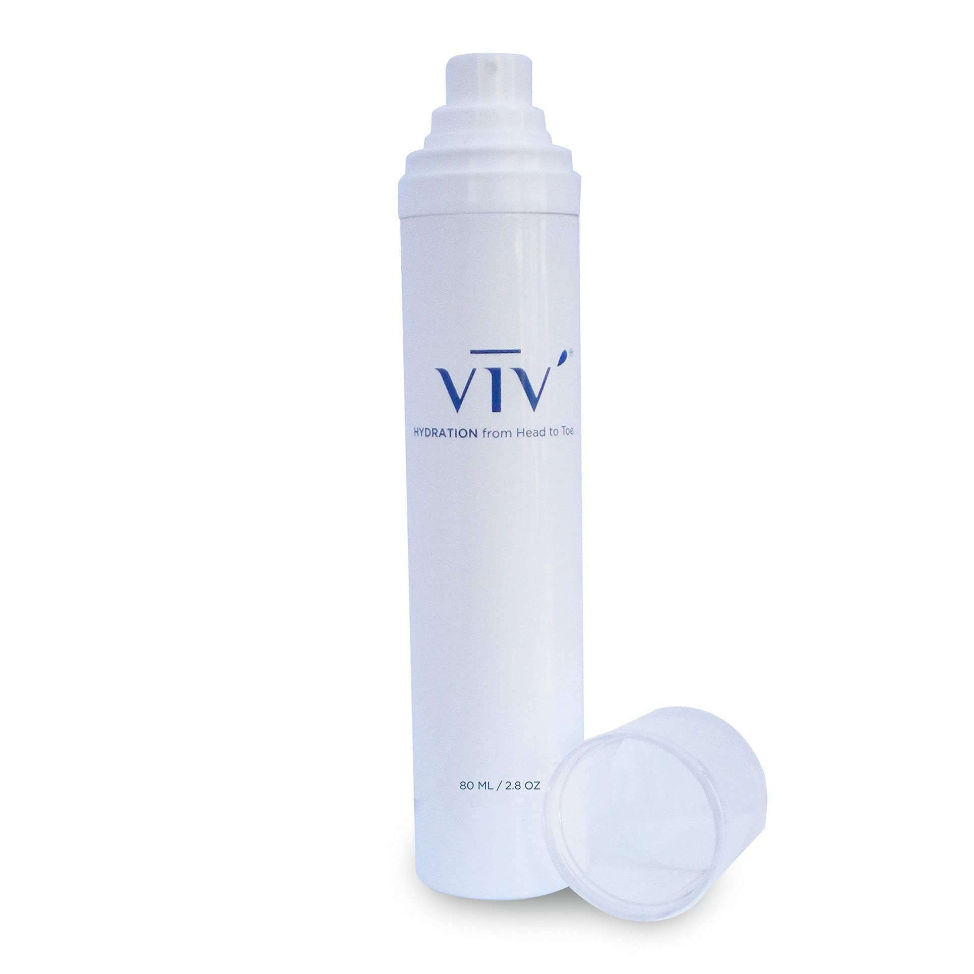 VIV' HYDRATION Facial Mist & Body Spray - Soothing Rosewater Toner for Face & Skin, 100% Natural Ingredients, Travel Size (White Bottle) | Perfect for Dry Skin, Post-Workout Refresh & On-The-Go Hydration