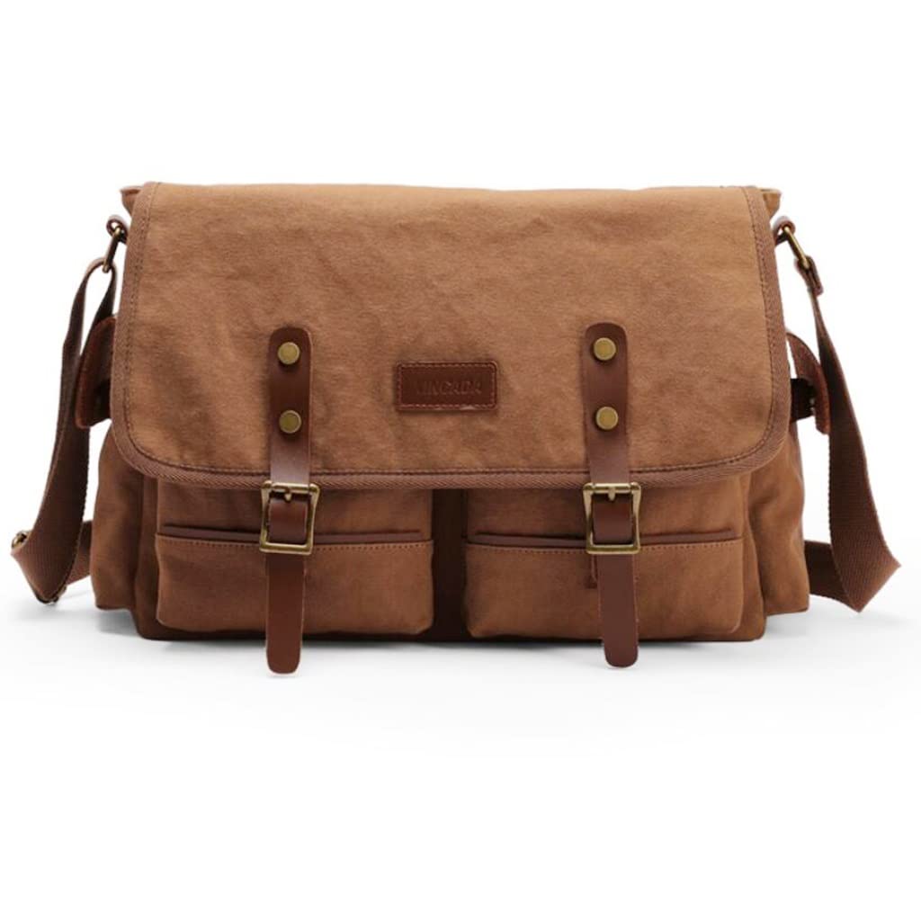 Guo-Me Multi-Purpose Canvas Backpack for Hiking, School & Business - Water-Resistant Laptop Bag with Tablet & Phone Pockets - Fits 15.6