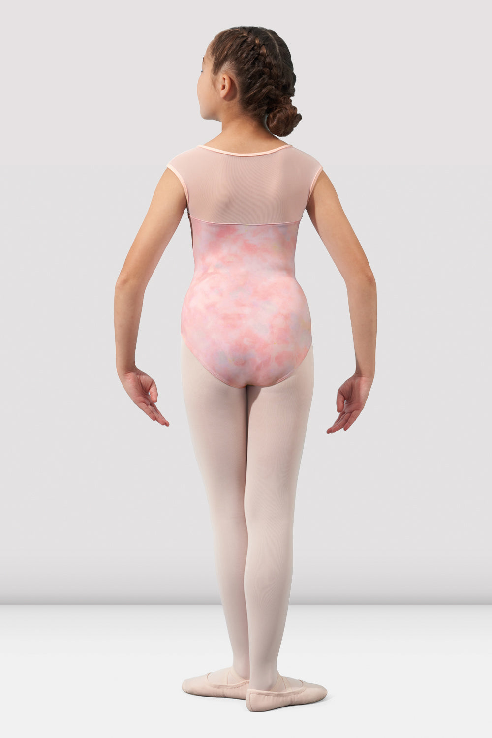 Mirella Girls' Watercolor Print Cap Sleeve Leotard - Ballet Dancewear for Toddlers & Kids - Perfect for Ballet Class, Dance Recitals & Gymnastics Practice