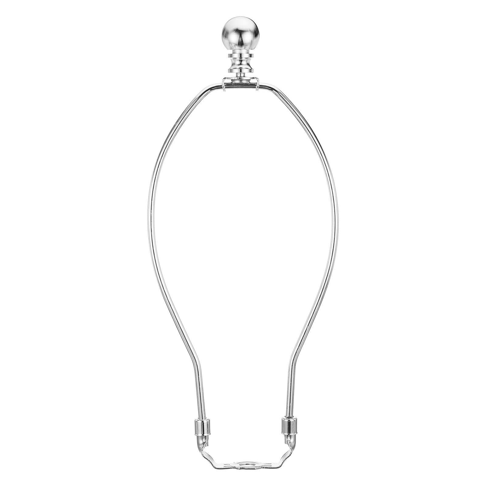 PATIKIL 10 Inch Lamp Harp Kit with Finial - Detachable Lamp Shade Bracket Holder for DIY Table Lamps & Floor Lamps (Chrome Finish) - Perfect for Home Decor, Living Room, Bedroom Lighting Upgrade