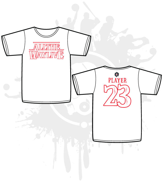 Vintage 80s TV Show Inspired White Sublimation Jerseys - Retro Baseball Shirts for Fans, Cosplay & Casual Wear