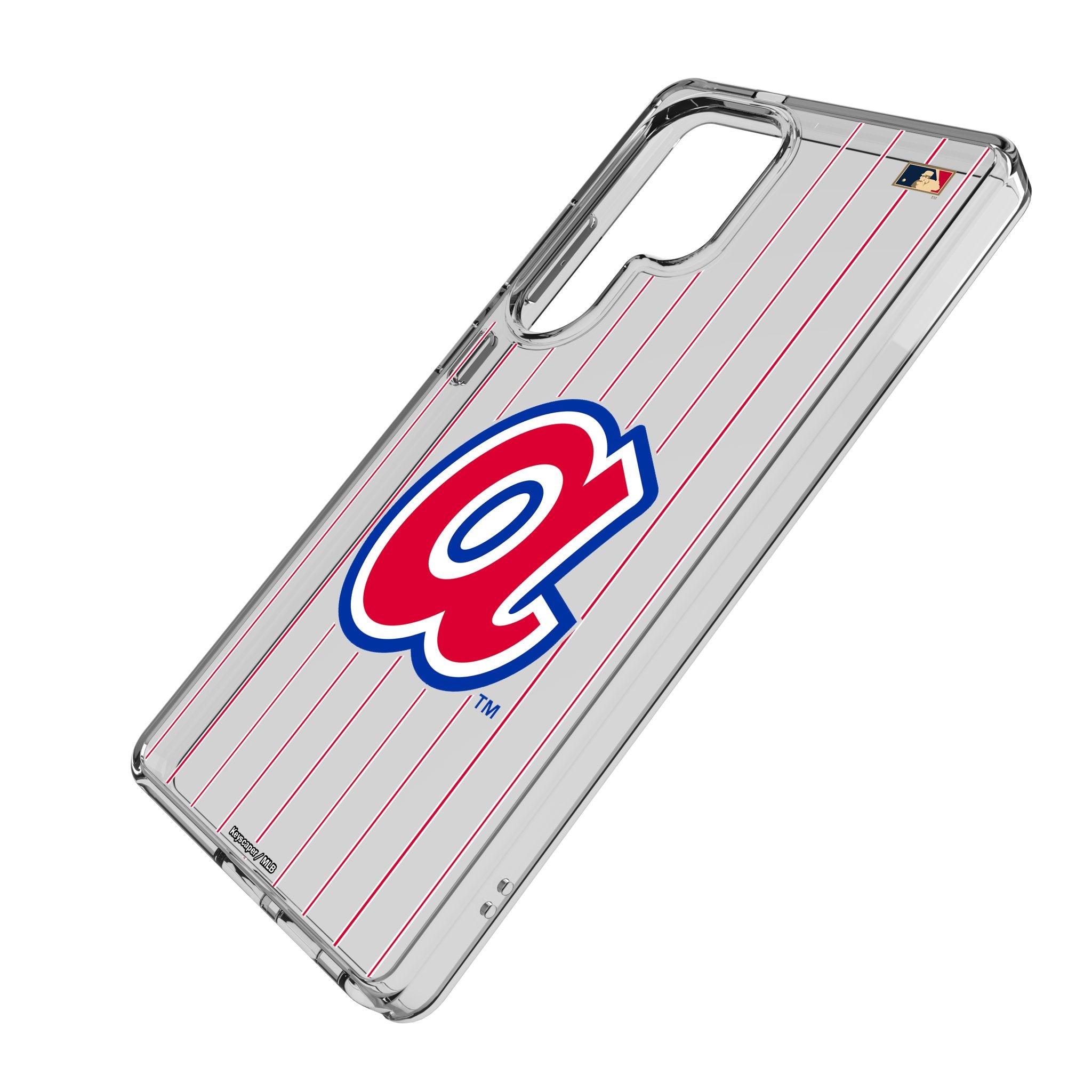 Atlanta Braves 1972-1980 Cooperstown Collection Pinstripe Clear Phone Case for Samsung Galaxy - Perfect for Baseball Fans & Game Day Protection