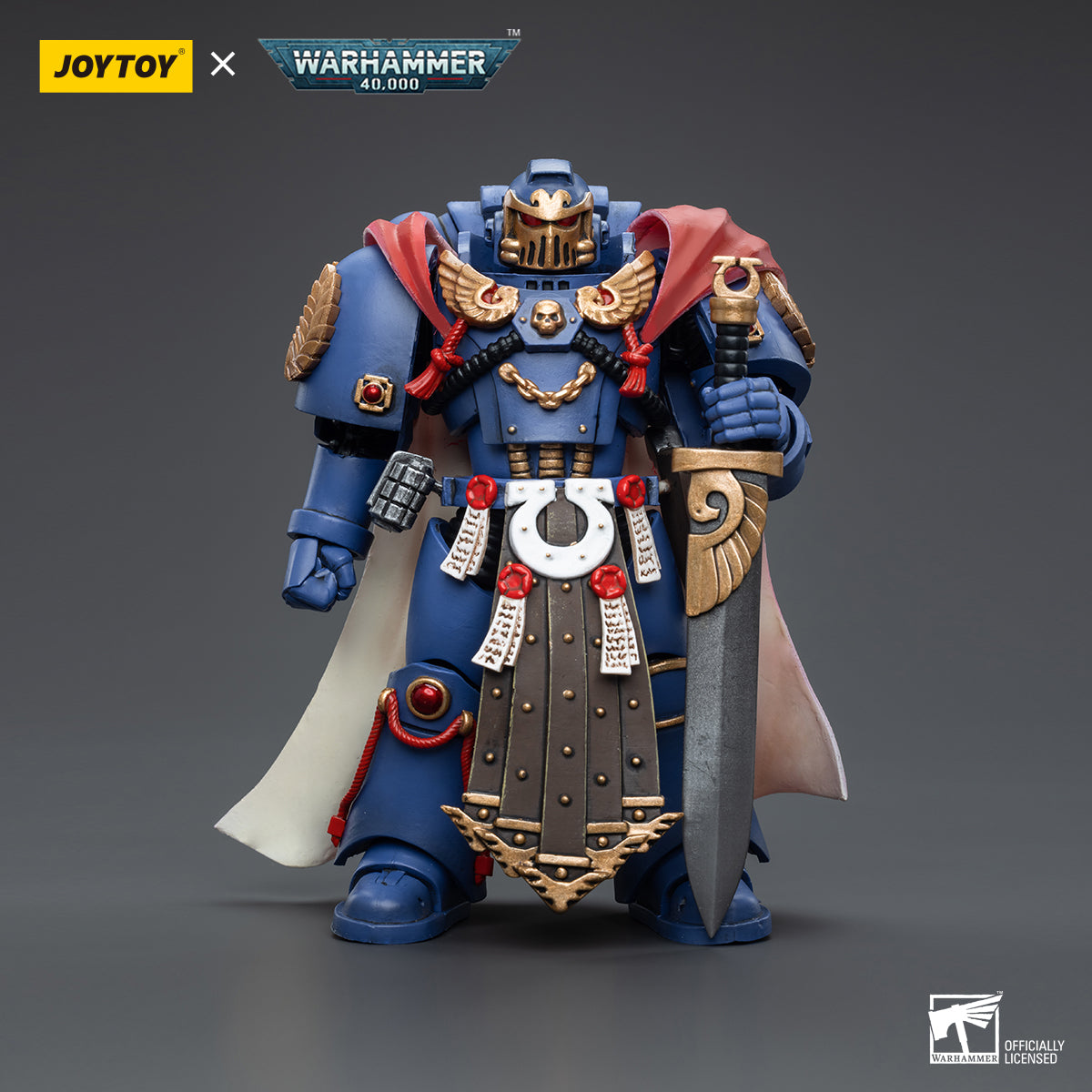 1/18 JOYTOY Warhammer 40K Ultramarines Honour Guard Action Figure Set (4pcs) - Perfect for Collectors, Tabletop Gaming & Display