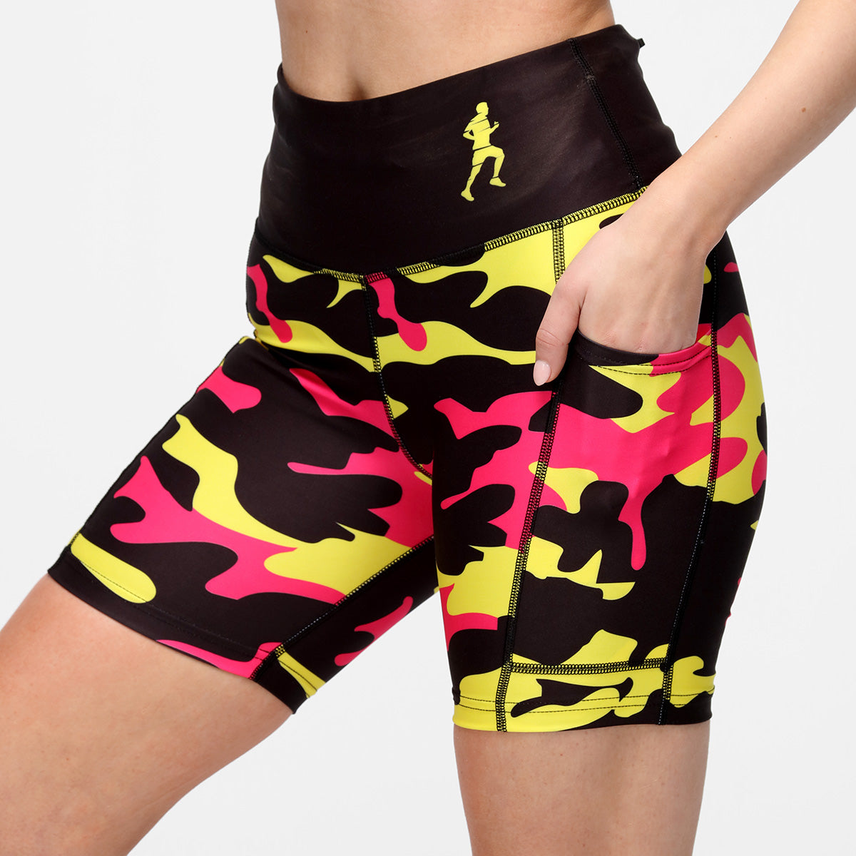LLHM Camo Running Shorts for Men - Lightweight Quick-Dry Athletic Shorts with Pockets - Perfect for Jogging, Gym Workouts & Outdoor Activities