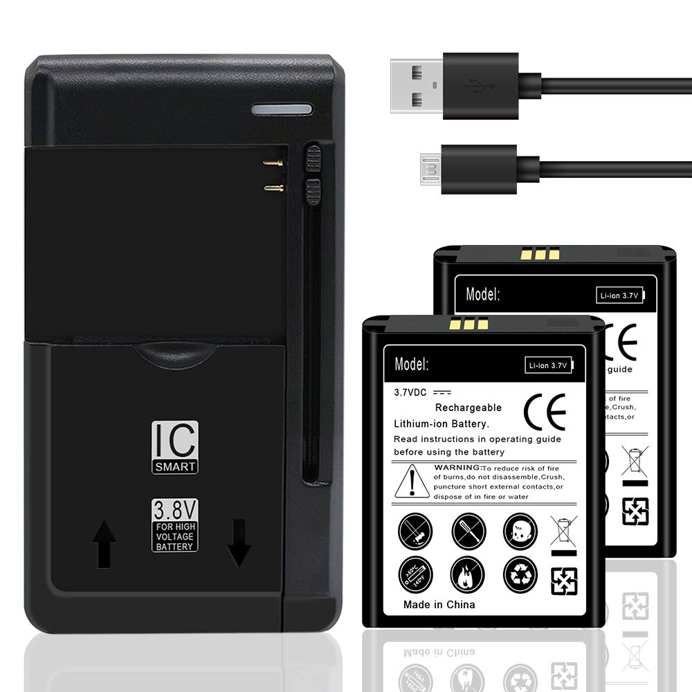 2X 2280mAh High Capacity Replacement Battery with Smart Wall Charger & Cable - Compatible with Ellipsis Jetpack MHS900L PP 4G LTE Mobile Hotspot - Perfect for Travel, Business & Remote Work Connectivity