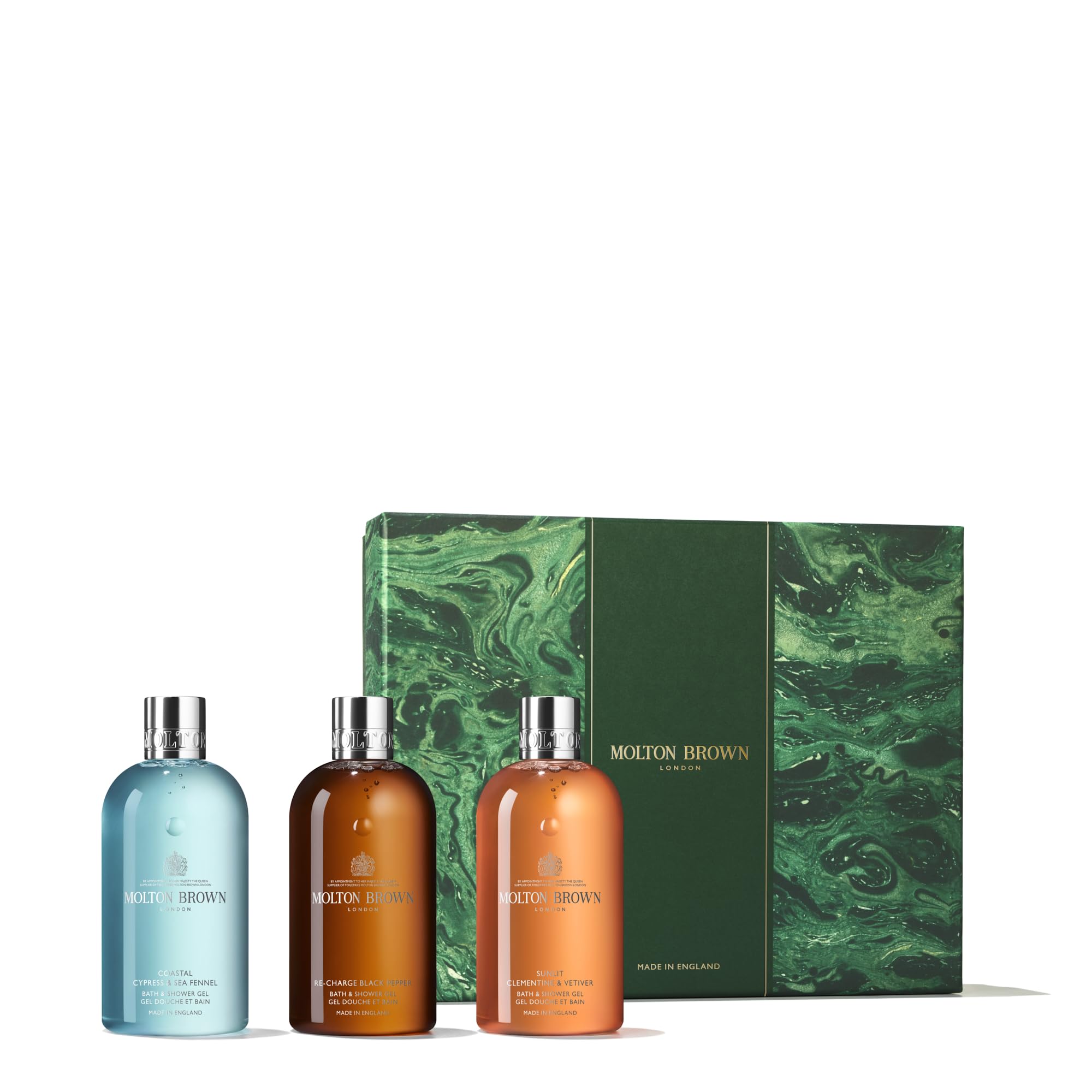 Molton Brown Luxury Body Care Gift Set - Shower Gel, Body Lotion & Hand Wash Trio - Perfect for Holidays, Birthdays & Spa Days