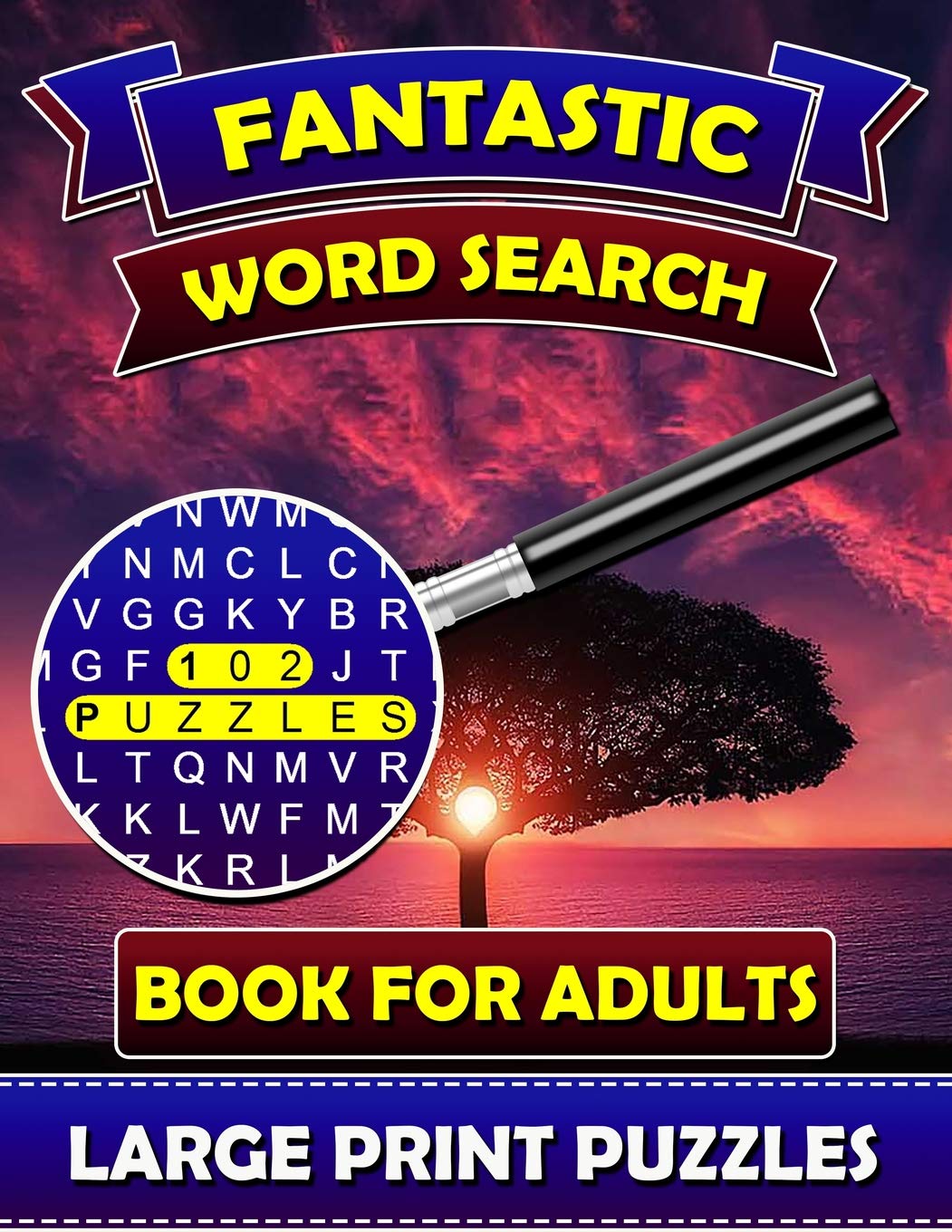 Large Print Word Search Books for Adults - Fun & Challenging Seek and Find Puzzle Books for Brain Training, Relaxation & Stress Relief - Perfect for Travel, Gifts & Downtime Activities