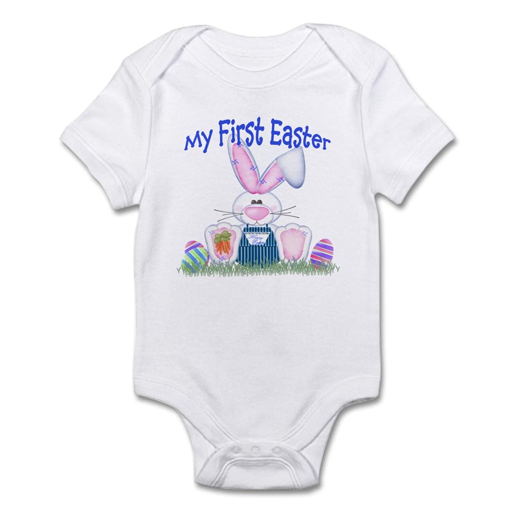 Baby Boy First Easter Bunny Bodysuit - Cute Infant Outfit for Easter Photos & Celebrations
