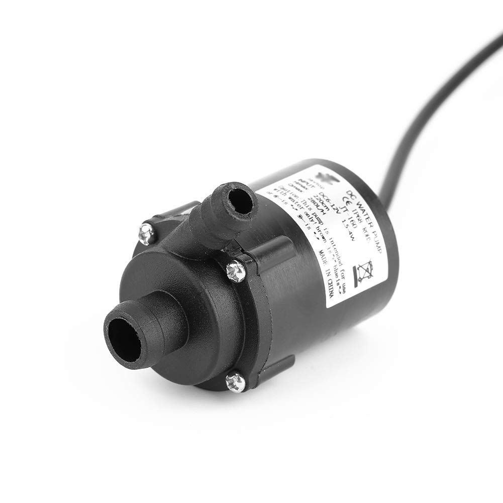 Brushless DC 6V/12V 200L Submersible Water Pump - Micro Aquarium Fish Tank Pump for Freshwater & Saltwater | Perfect for Home Aquariums, Hydroponics & Small Fountains
