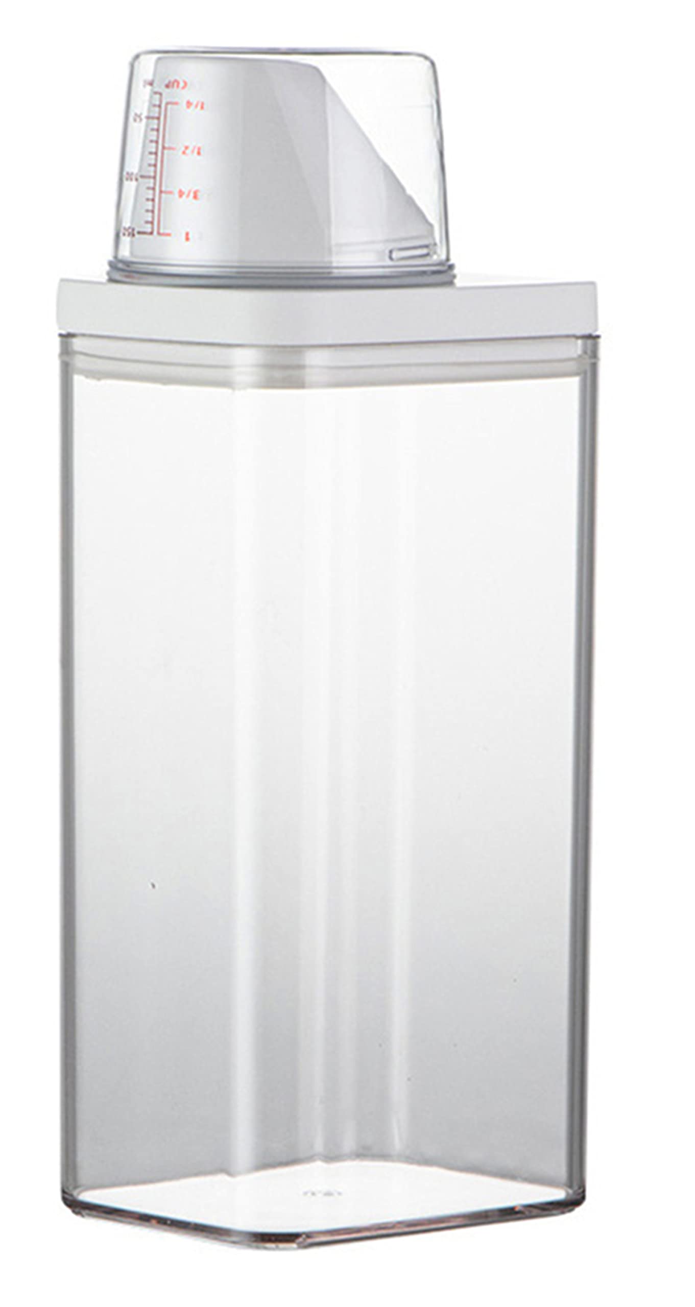 FUBESK Airtight Laundry Detergent Dispenser with Measuring Cup - Powder Detergent Storage Container for Washing Machine - Perfect for Laundry Room Organization & Closet Storage