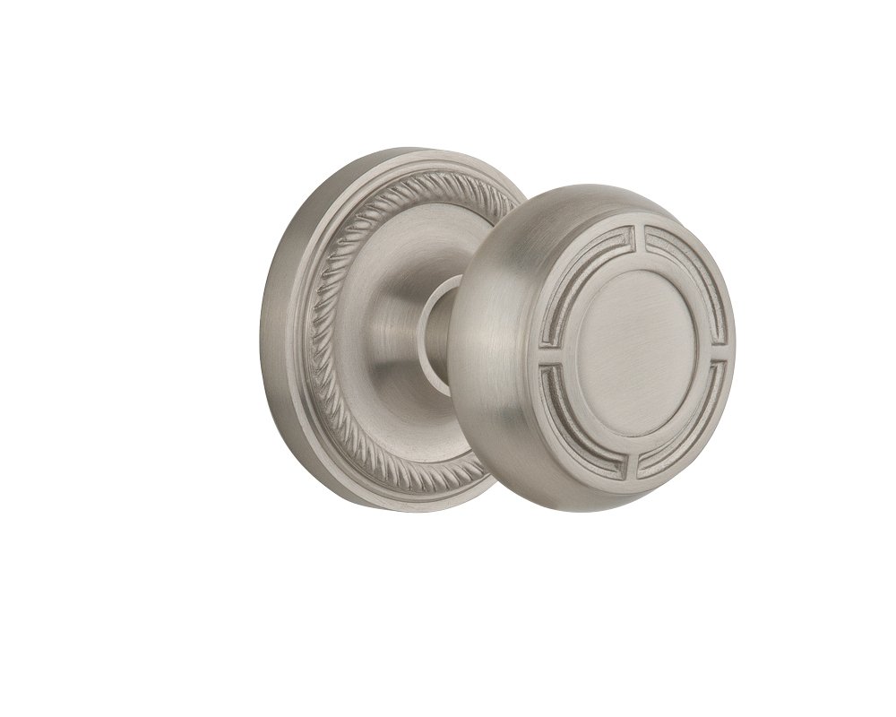 Nostalgic Warehouse Rope Rosette with Mission Knob - 2.75