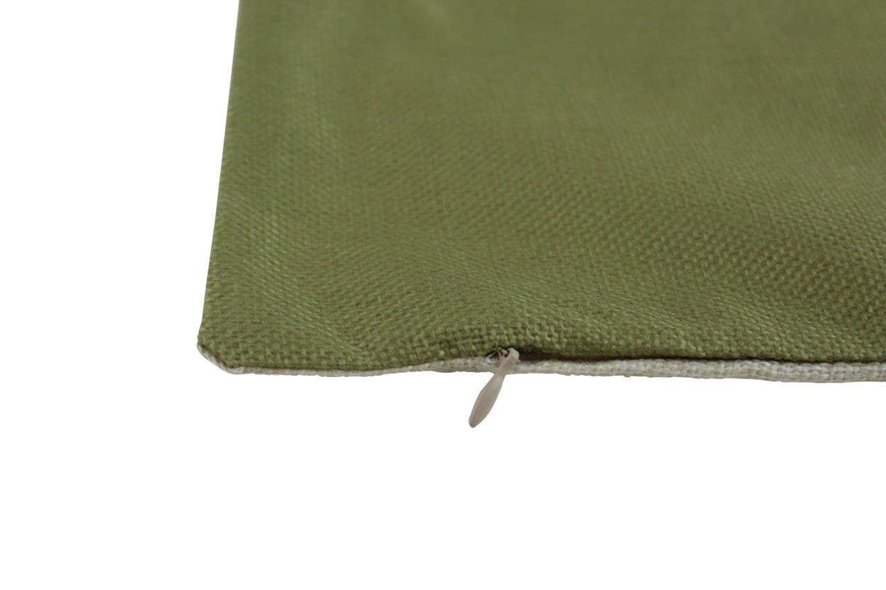 Olive Green Pillow Cover - Solid Accent Throw Pillow for Sofa, Bed & Home Decor | Premium Designer Cushion Cover | Soft Cotton Decorative Pillow Case