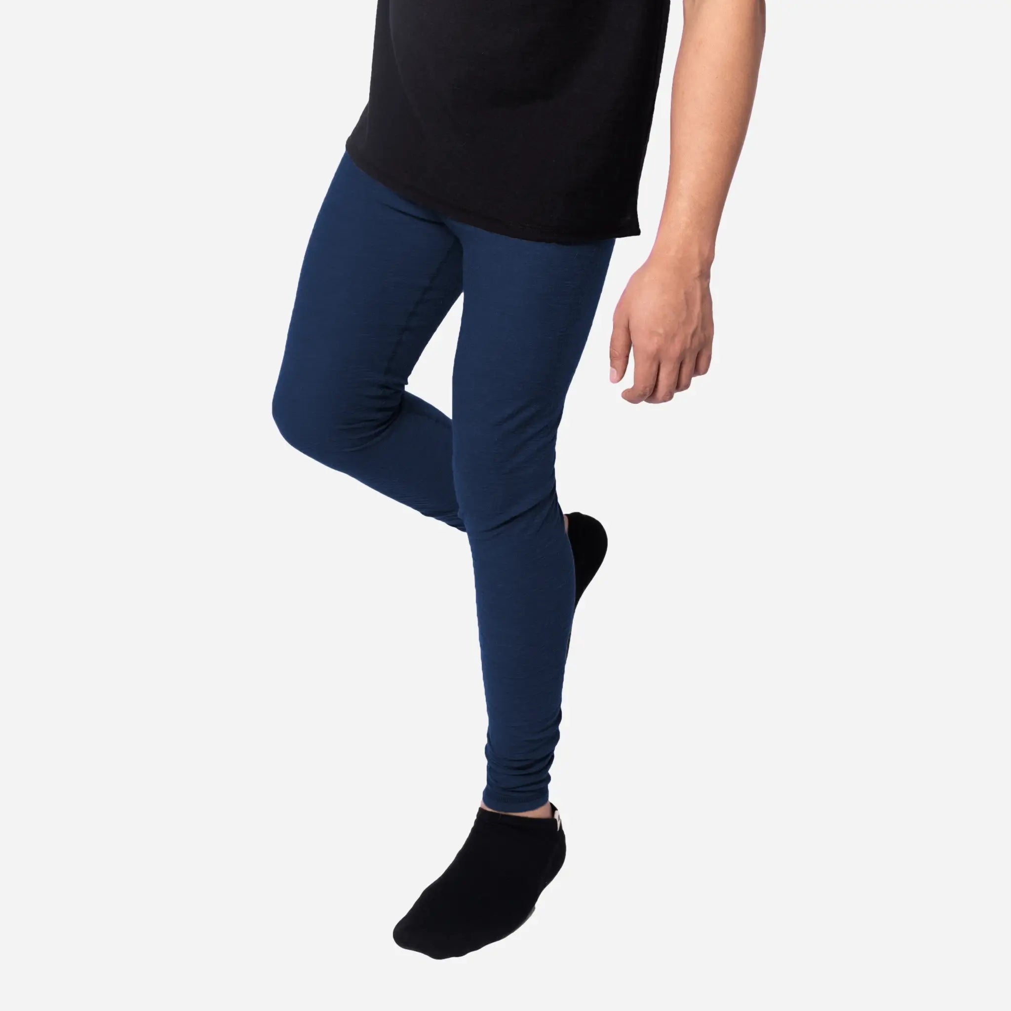 Ultralight Men's Alpaca Wool Leggings - 160 GSM Warm Thermal Base Layer for Hiking, Skiing & Winter Outdoor Activities