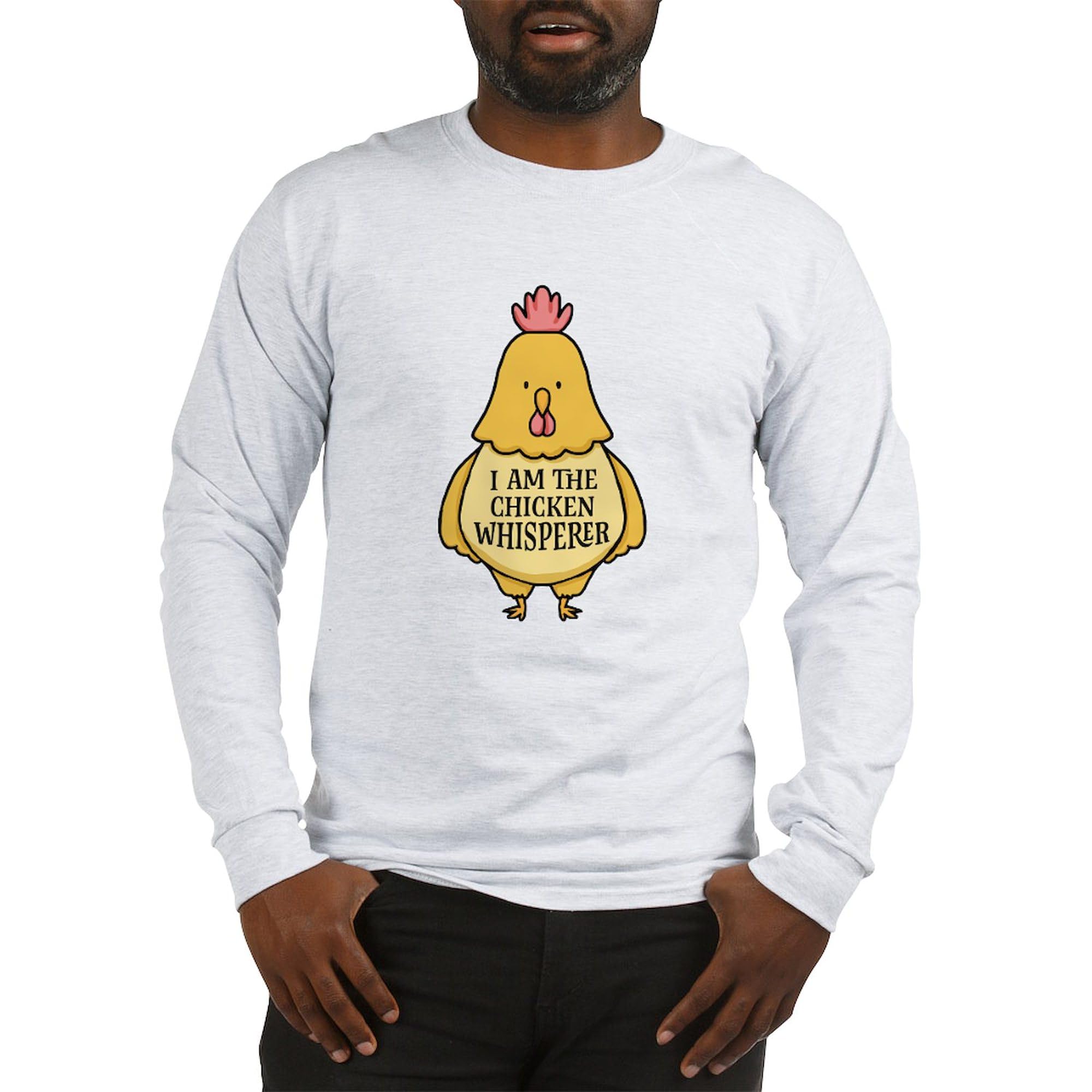 Chicken Whisperer Long Sleeve T-Shirt - Unisex Cotton Lightweight Shirt for Poultry Farmers & Chicken Lovers - Perfect for Farm Work, Backyard Chicken Keeping & Casual Wear