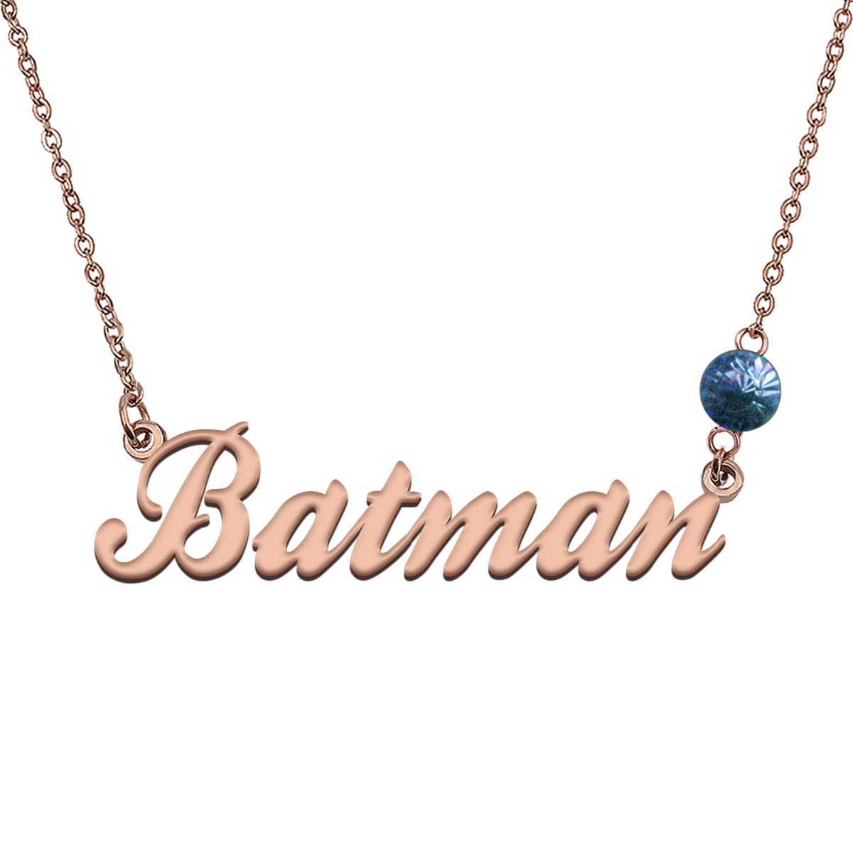 Custom Personalized Name Necklace with Birthstone - Unique My Name Jewelry Gift for Women, Mom, Daughter - Perfect for Birthdays, Anniversaries & Special Occasions