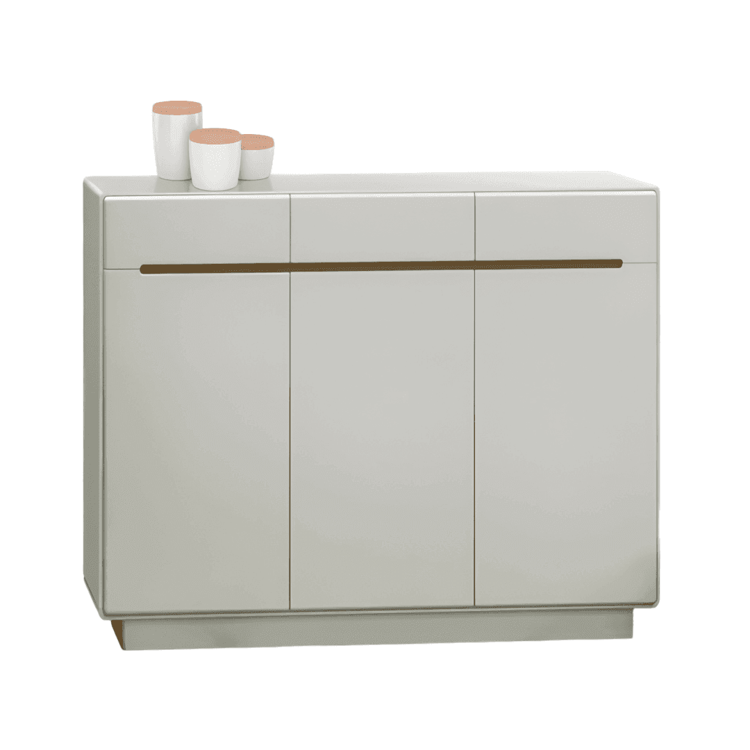 Nanda 3 Door Shoe Cabinet - Space Saving Shoe Storage Organizer for Entryway, Closet & Mudroom - Modern Shoe Rack for Home & Office Organization
