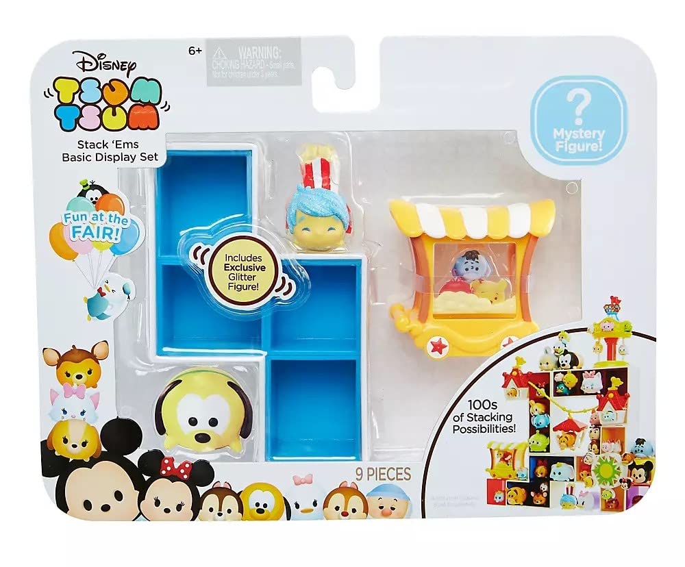 Disney Tsum Tsum Fun At The Movies Basic Display Playset - Blue Collectible Toy Set for Kids & Disney Fans | Perfect for Playtime, Movie Nights & Disney Themed Parties