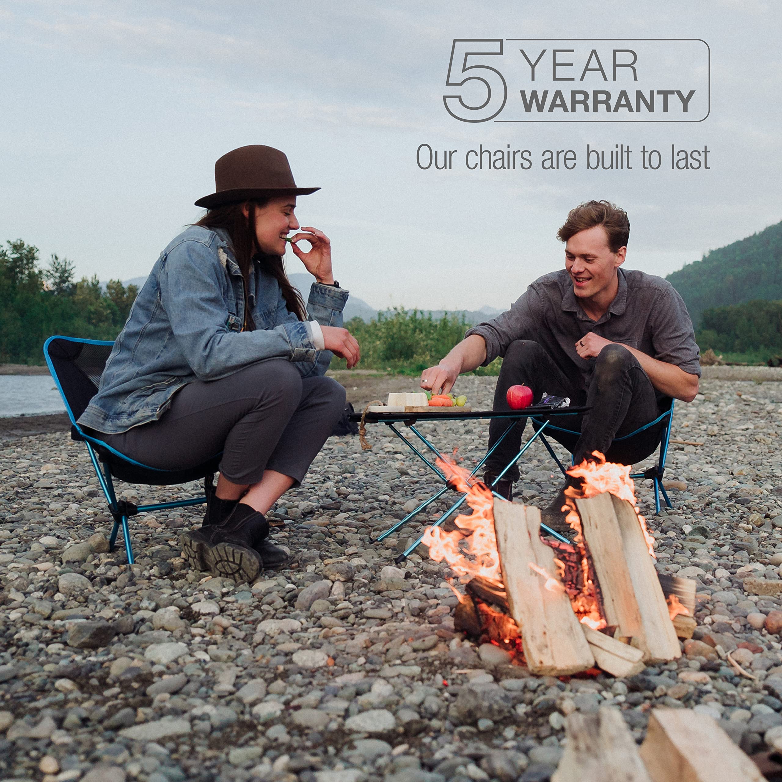 Helinox Chair One Original - Lightweight, Compact, Collapsible Camping Chair for Outdoor Adventures, Hiking, Backpacking & Beach Trips