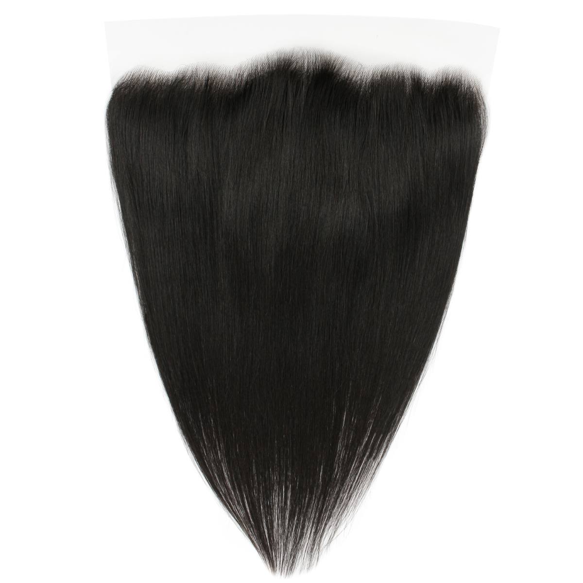 13x6 HD Lace Human Hair Frontal - Straight Brazilian Virgin Hair Closure - Perfect for Glueless Installations & Natural Hairstyles | Great for Daily Wear, Special Occasions & Protective Styling