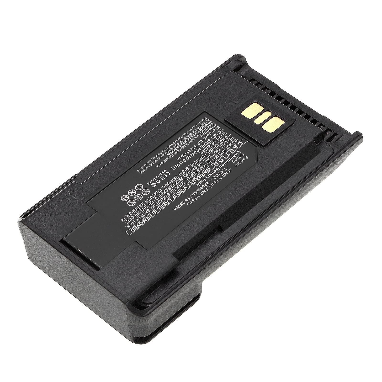 Synergy Digital 2-Way Radio Battery - 2200mAh Li-ion Replacement for YAESU VX-261 & Motorola FNB-V133Li (7.4V High Capacity) - Perfect for Emergency Communication, Outdoor Adventures & Security Teams