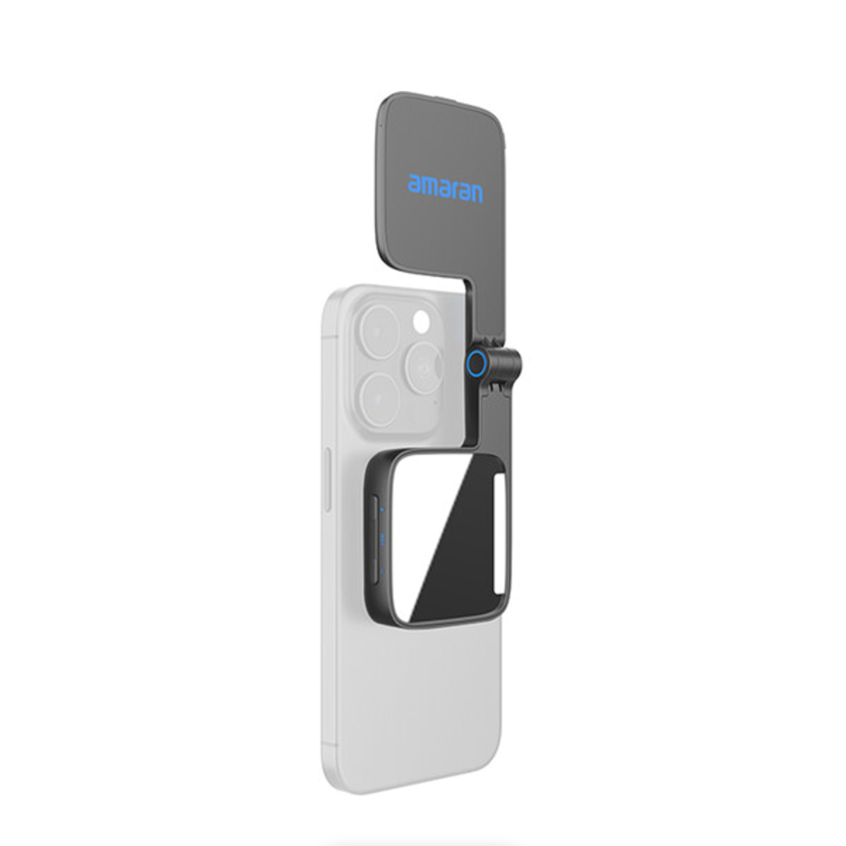 Amaran Go Mini MagSafe LED Light - Portable Video Lighting for iPhone, DSLR & YouTube (Charcoal) - Perfect for Vlogging, Live Streaming & Photography