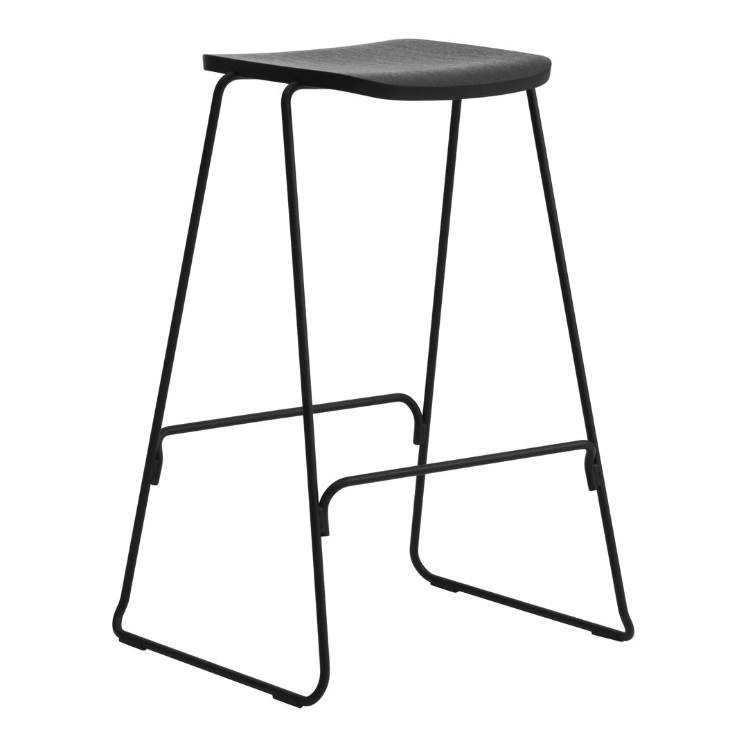 Iskos Berlin Just Bar Stool by Normann Copenhagen - Modern Kitchen Counter Stool for Dining & Home Bar Decor