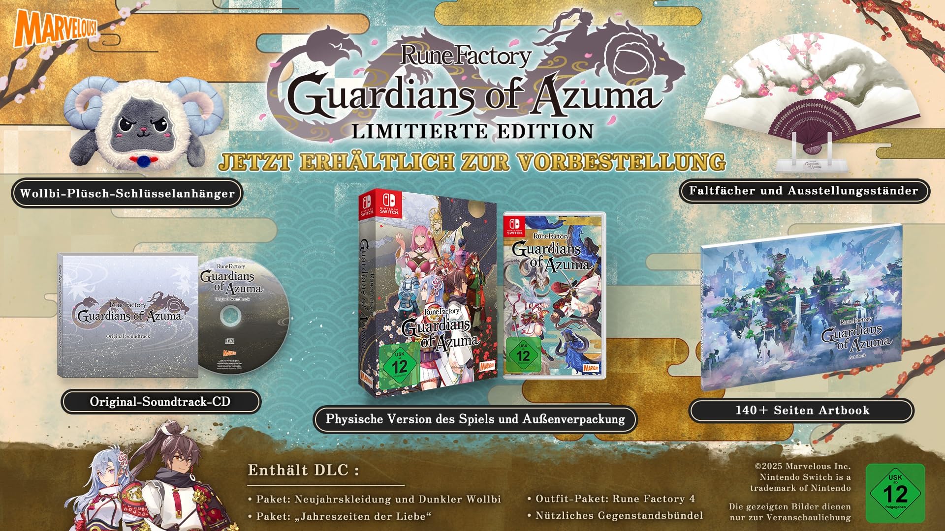 Rune Factory: Guardians of Azuma Limited Edition - Nintendo Switch Game | Collector's Edition with Exclusive Content | Perfect for RPG Fans and Fantasy Adventure Lovers