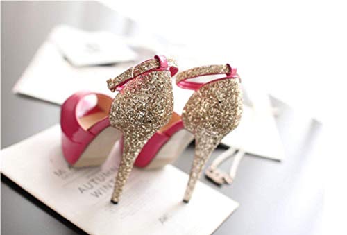 Sparkly Pink Sequin Stiletto Heels for Women - Elegant Summer Party Shoes for Weddings, Prom & Night Out