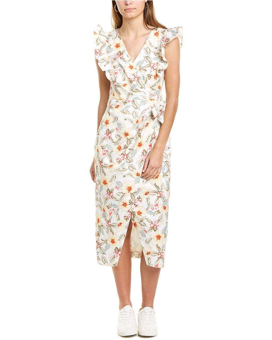 Rebecca Taylor Women's Wrap Dress - Flattering V-Neck Sleeveless Summer Dress for Casual & Office Wear | Perfect for Beach, Party & Date Night Outfits