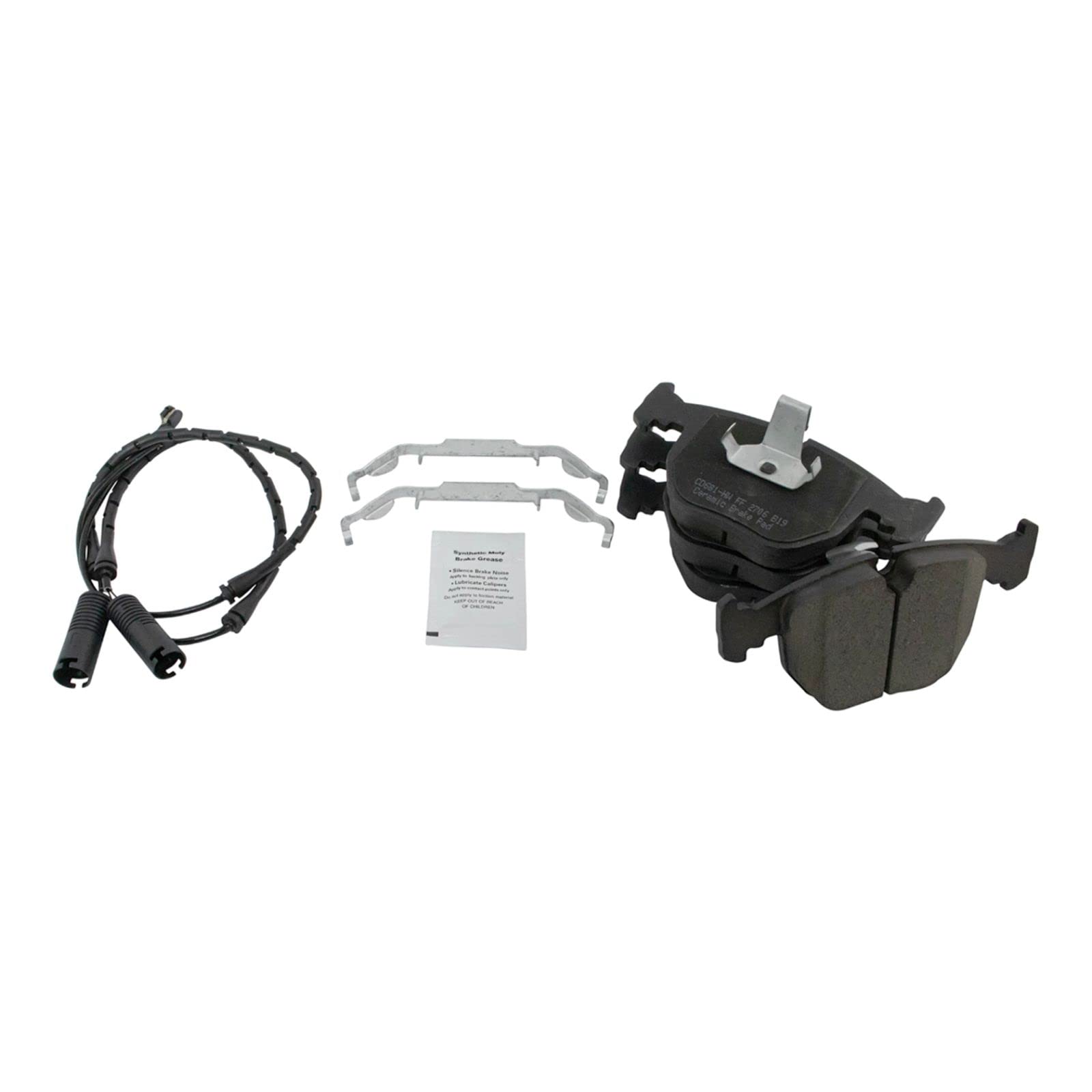 High-Performance Front Brake Pad & Rotor Kit with Wear Sensor - Ceramic Brake Pads & Rotors for 2000-2006 BMW X5 - Perfect for City Driving & Highway Commuting