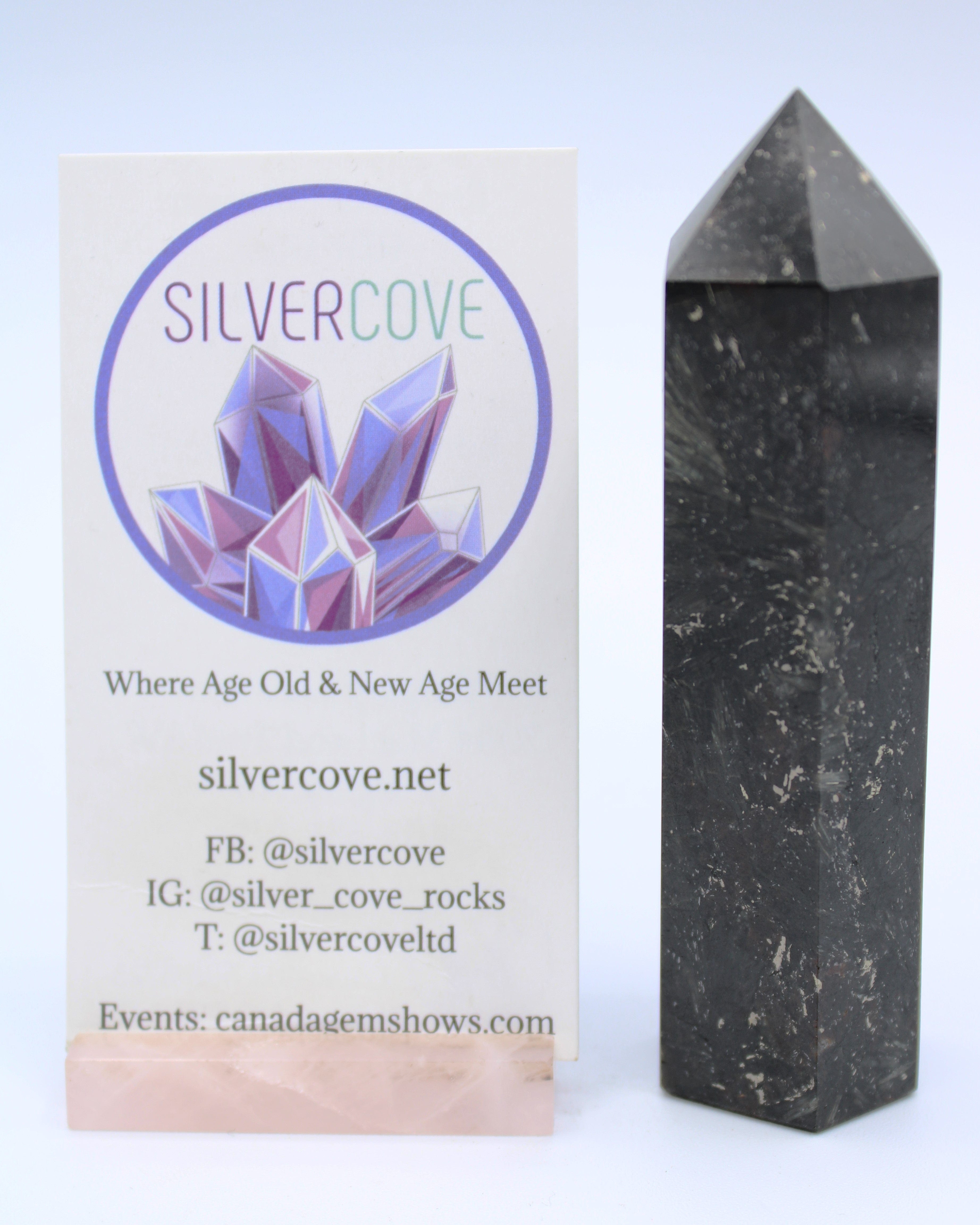 Natural Astrophyllite Crystal Tower - Healing Stone for Meditation, Reiki & Energy Work - Perfect for Home Decor, Office Desk & Spiritual Gifts