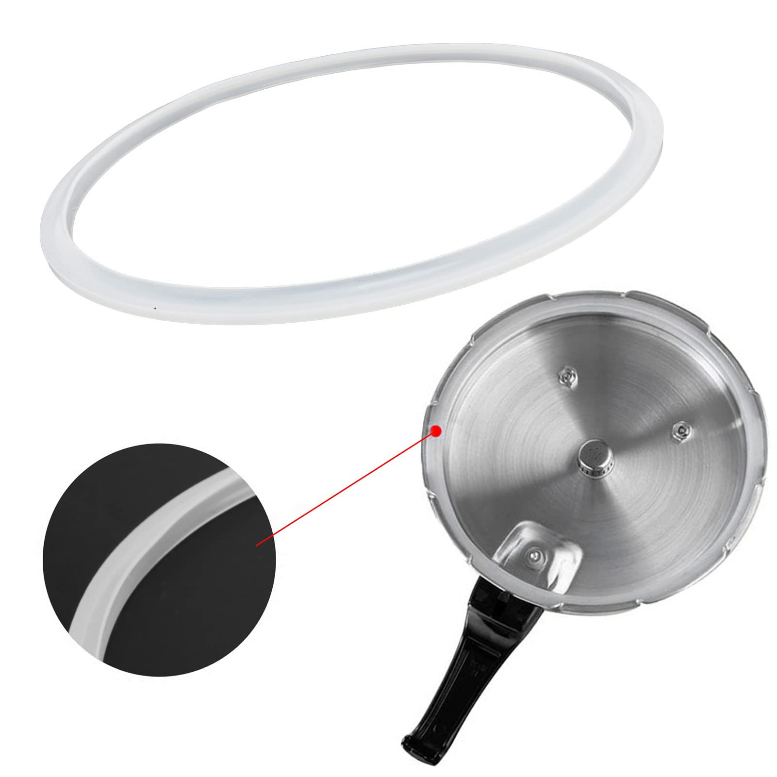 Premium O-Shaped Pressure Cooker Replacement Gasket Seal Ring (22cm/8.7