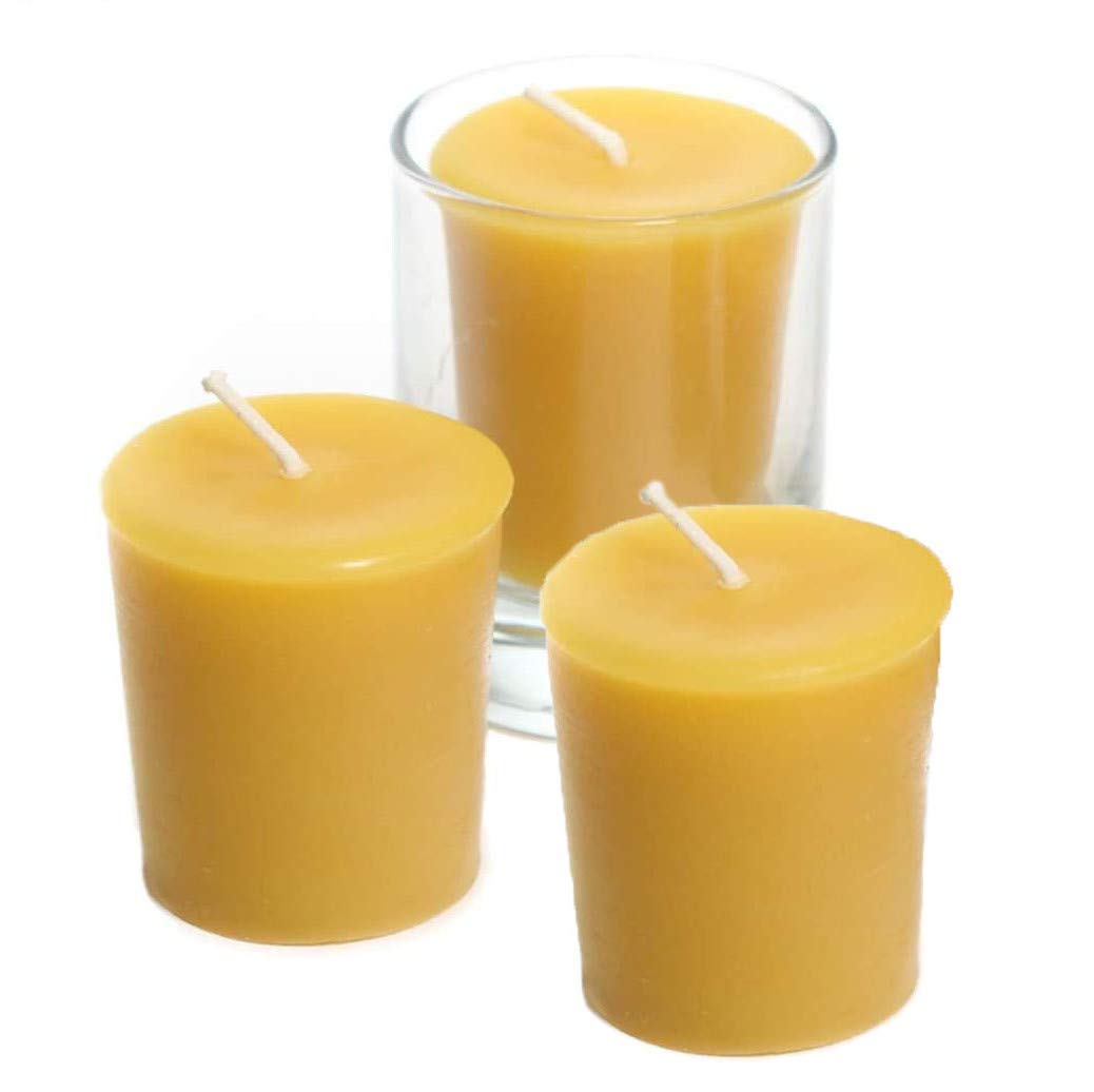 100% Pure Organic Beeswax Votive Candles - Handmade 2