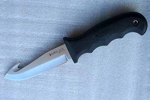 CUTCO #5717BK Gut Hook Hunting Knife with Leather Sheath - Premium Outdoor Knife for Hunting, Camping & Survival Gear