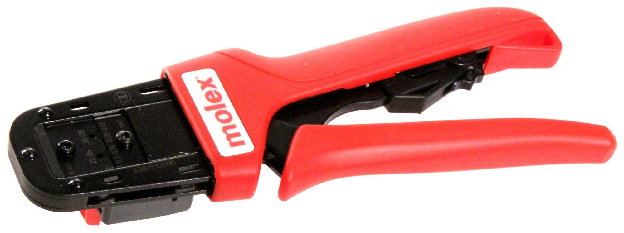 MOLEX 63819-1000 Hand Crimp Tool for Wire Terminals - Professional Crimping Pliers for Electrical Connectors - Ideal for DIY, Automotive, and Industrial Wiring Projects