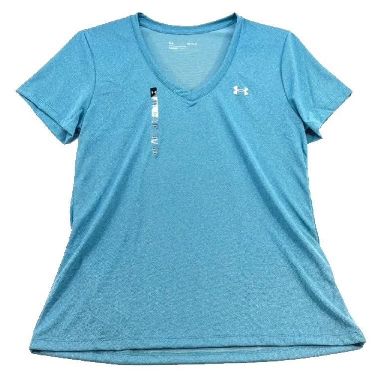 Under Armour Women's Bubble Tech SSV Blue T-Shirt for Gym & Running