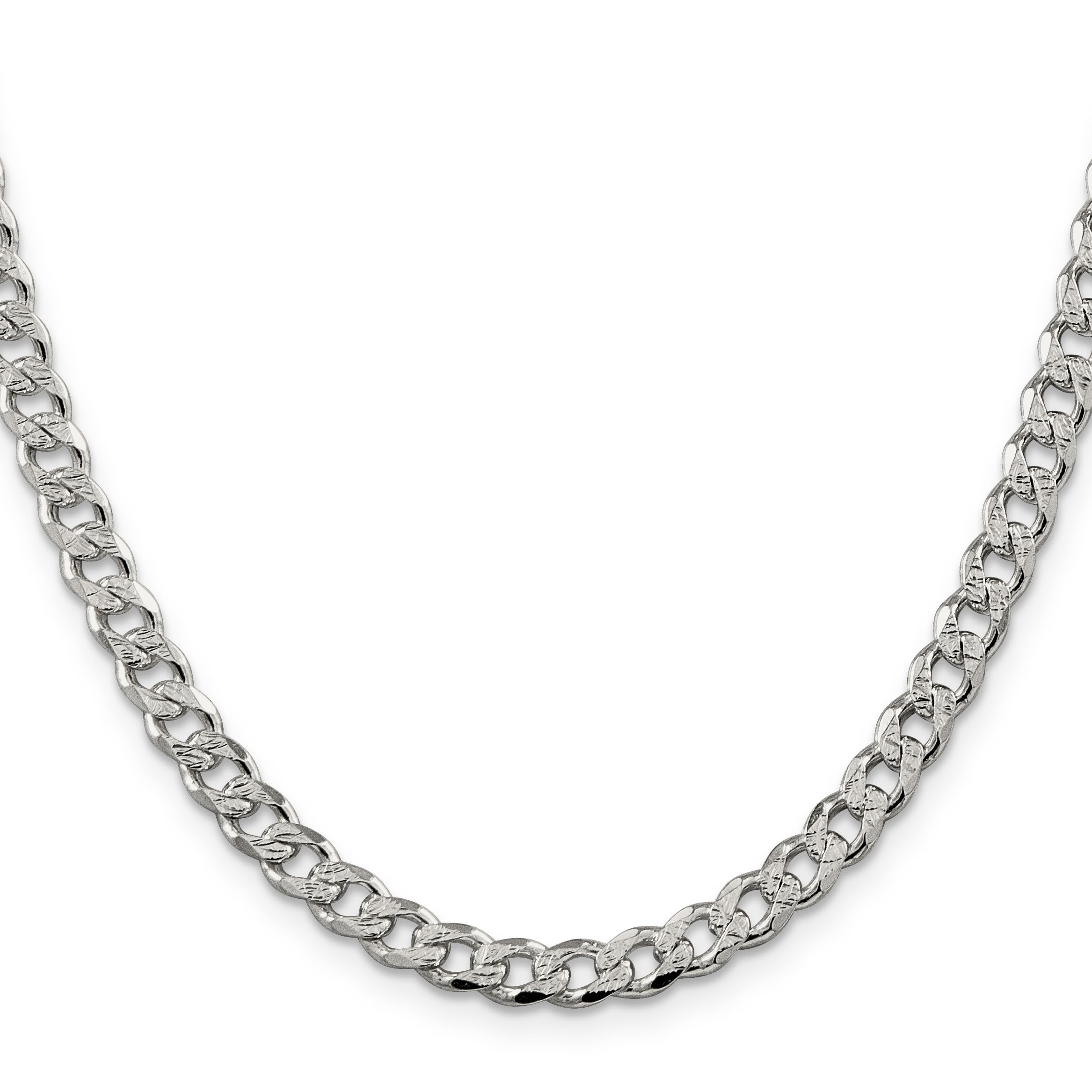 IceCarats 925 Sterling Silver 5.5mm Curb Link Chain Necklace for Women | Dainty Layering Necklace | Gift for Her | Perfect for Everyday Wear, Date Night & Special Occasions