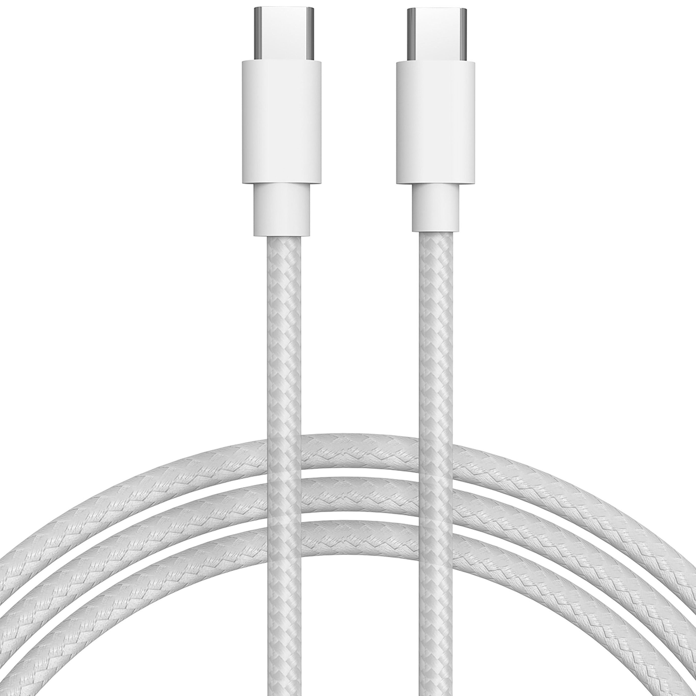 Fast Charging USB C to USB C Cable 3.1A 6ft - Durable Nylon Braided Type C Cable for MacBook Pro, Samsung Galaxy, iPad Pro - Perfect for Home, Office & Travel Charging
