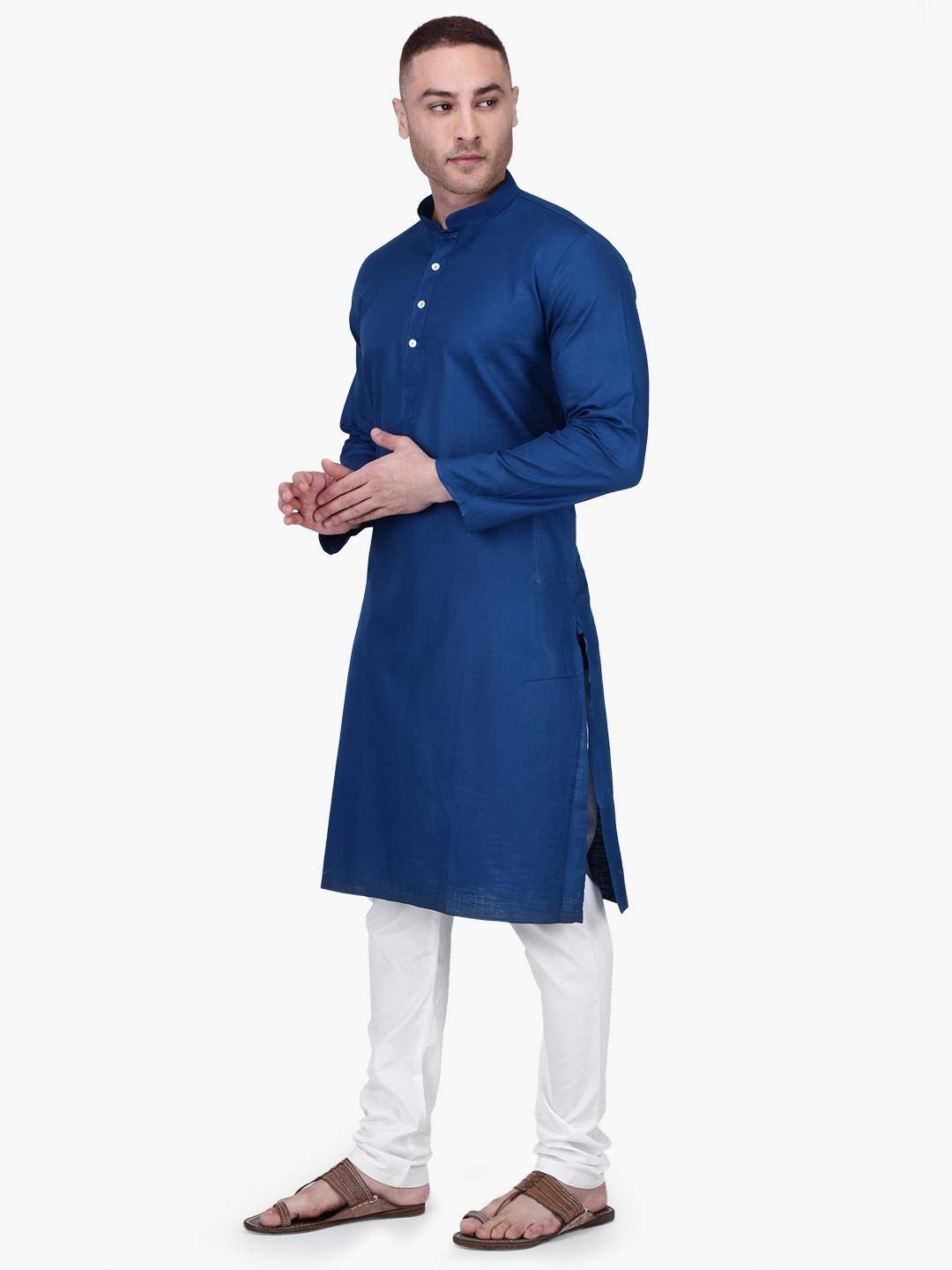 Premium Men's Cotton Kurta Pajama Set with Drawstring - 21 Color Options | Comfortable Indian Ethnic Wear for Festivals, Weddings & Casual Outings