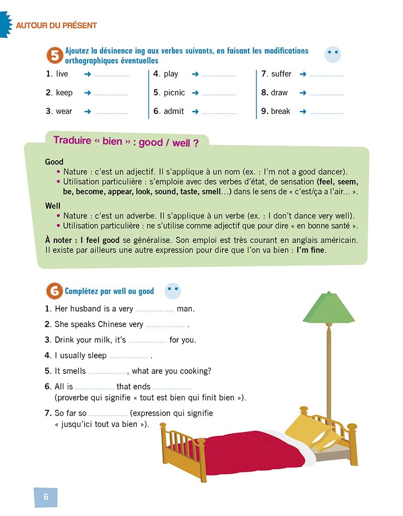 Learn English Workbook for French Speakers - Beginner Level English Exercises & Practice Book (French Edition) - Perfect for Self-Study, Language Classes & Travel Preparation