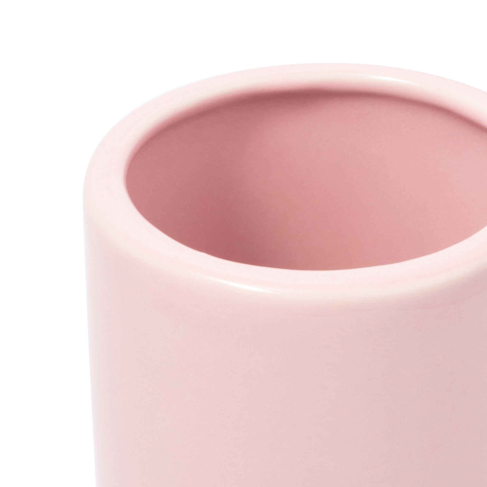 Large Pink Ceramic Pop Flower Vase - Modern Home Decor for Living Room, Bedroom & Office Centerpiece