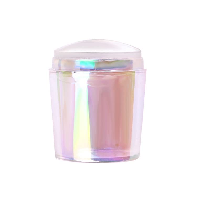 Clear Jelly Nail Stamper for French Tips - Transparent Silicone Rubber Nail Polish Stamper | DIY Nail Art at Home, Salon & Party Manicures