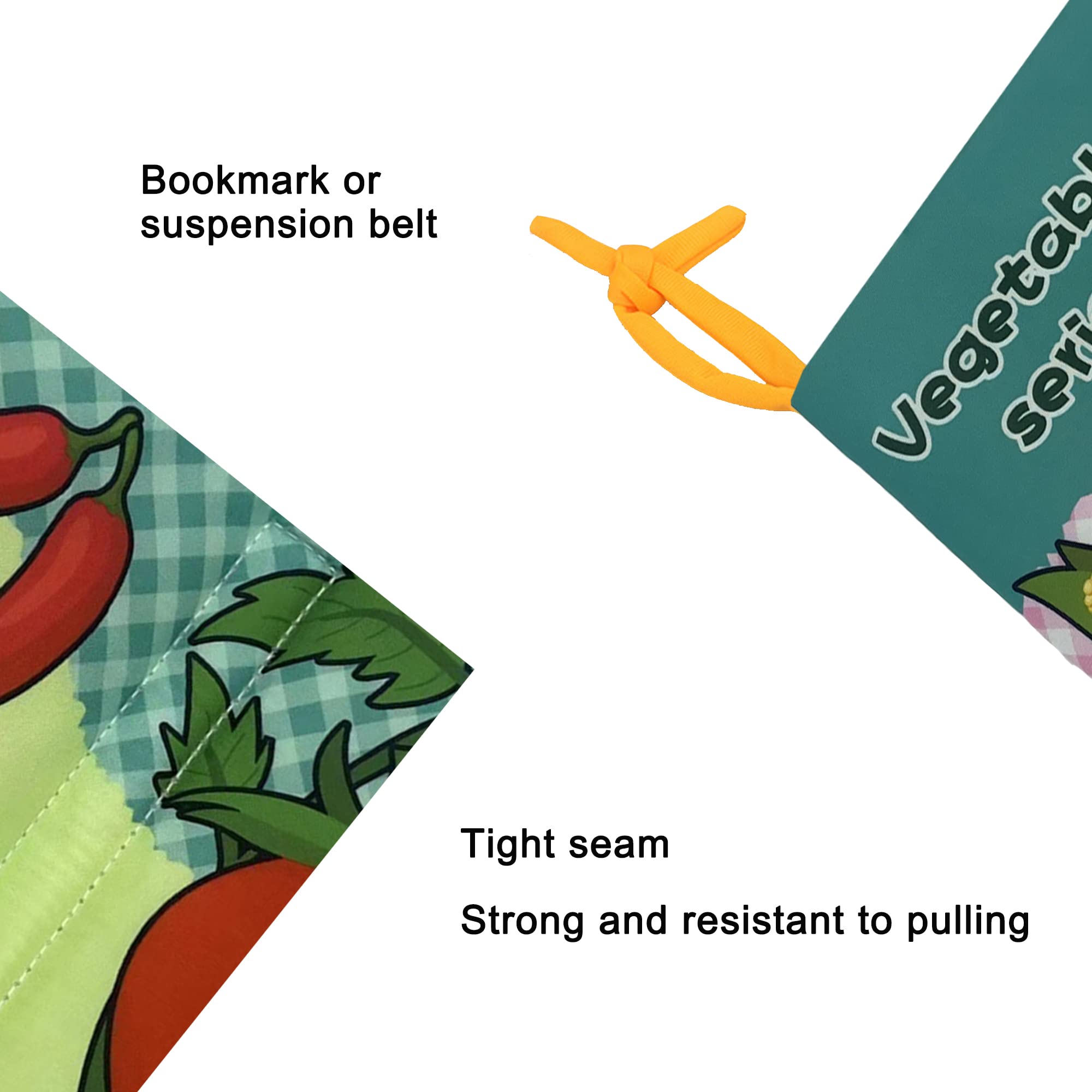 Soft Fabric Baby Books - Touch & Feel Crinkle Cloth Books for 0-12 Months | Early Learning Sensory Toys for Babies | Perfect Shower Gift for Boys & Girls | Educational Vegetable-Themed Infant Toys for Ages 0-2 | Great for Tummy Time, Bedtime & Travel Play