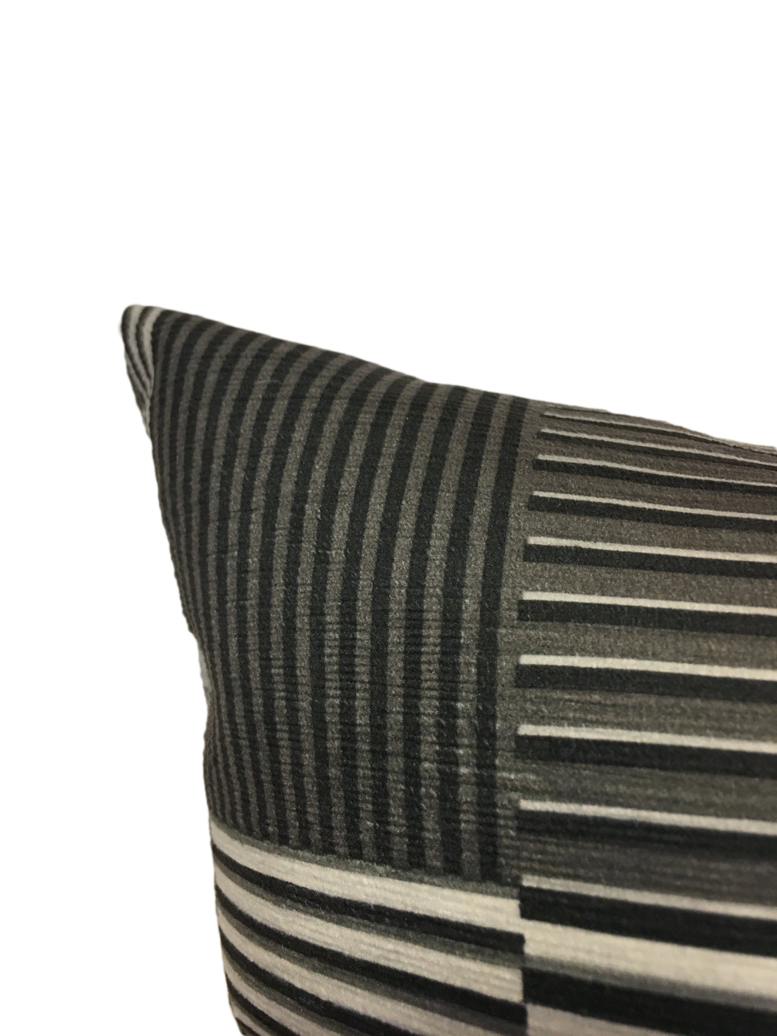 Bauhaus Style Graphite Throw Pillow 20x20 Inches - Modern Geometric Cushion Cover for Sofa, Bed, Living Room Decor