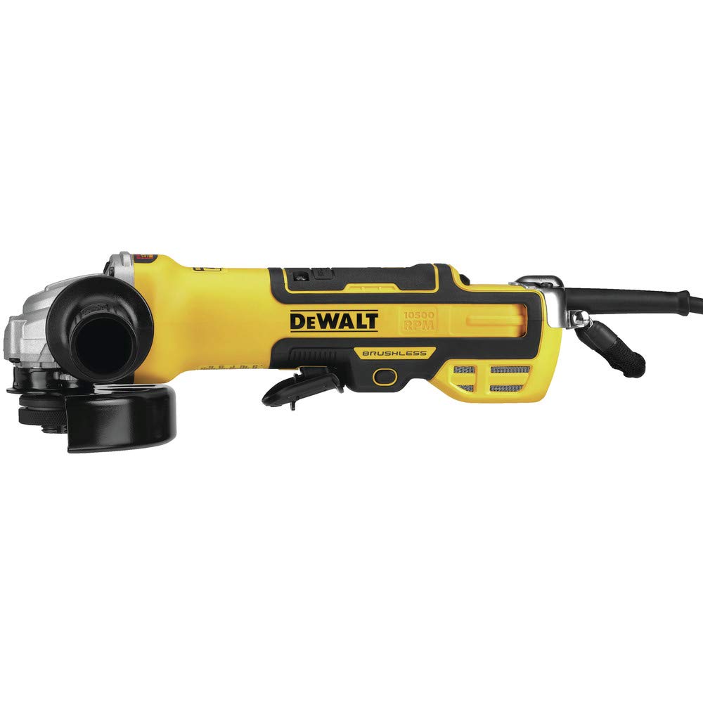 DEWALT 5-inch Variable Speed Angle Grinder with Paddle Switch (DWE43214NVS) - Perfect for Metal Cutting, Grinding, and Polishing in Construction and DIY Projects