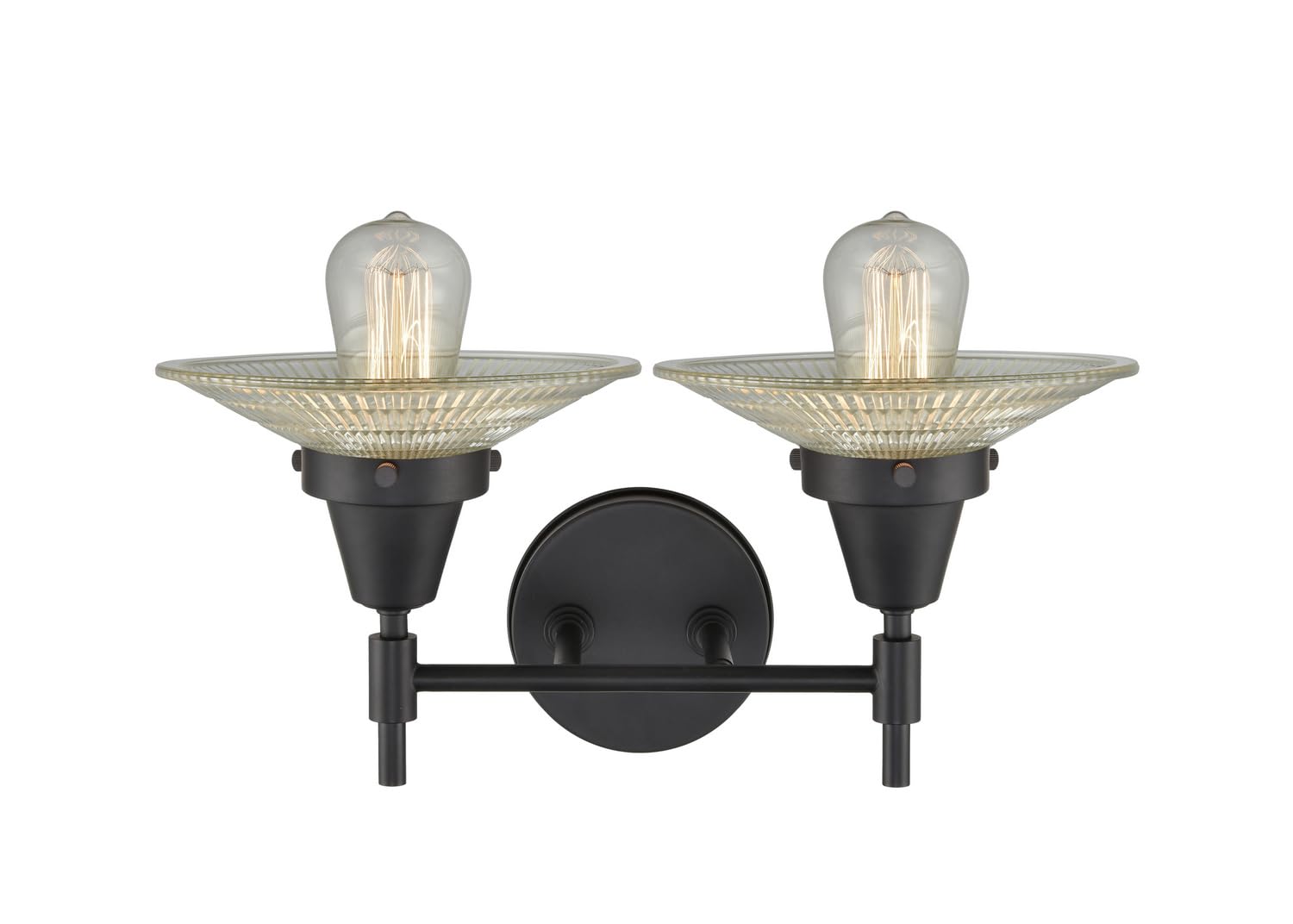 Innovations 447-2W-BK-G2-LED Transitional LED Bathroom Vanity in Black Finish - Modern Lighting for Bathroom, Powder Room & Dressing Area