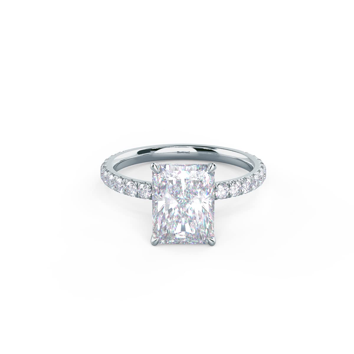3.25 Carat Radiant Cut Diamond Engagement Ring for Women - 14K White Gold Wedding Promise Ring - Perfect for Proposals, Anniversaries & Special Occasions