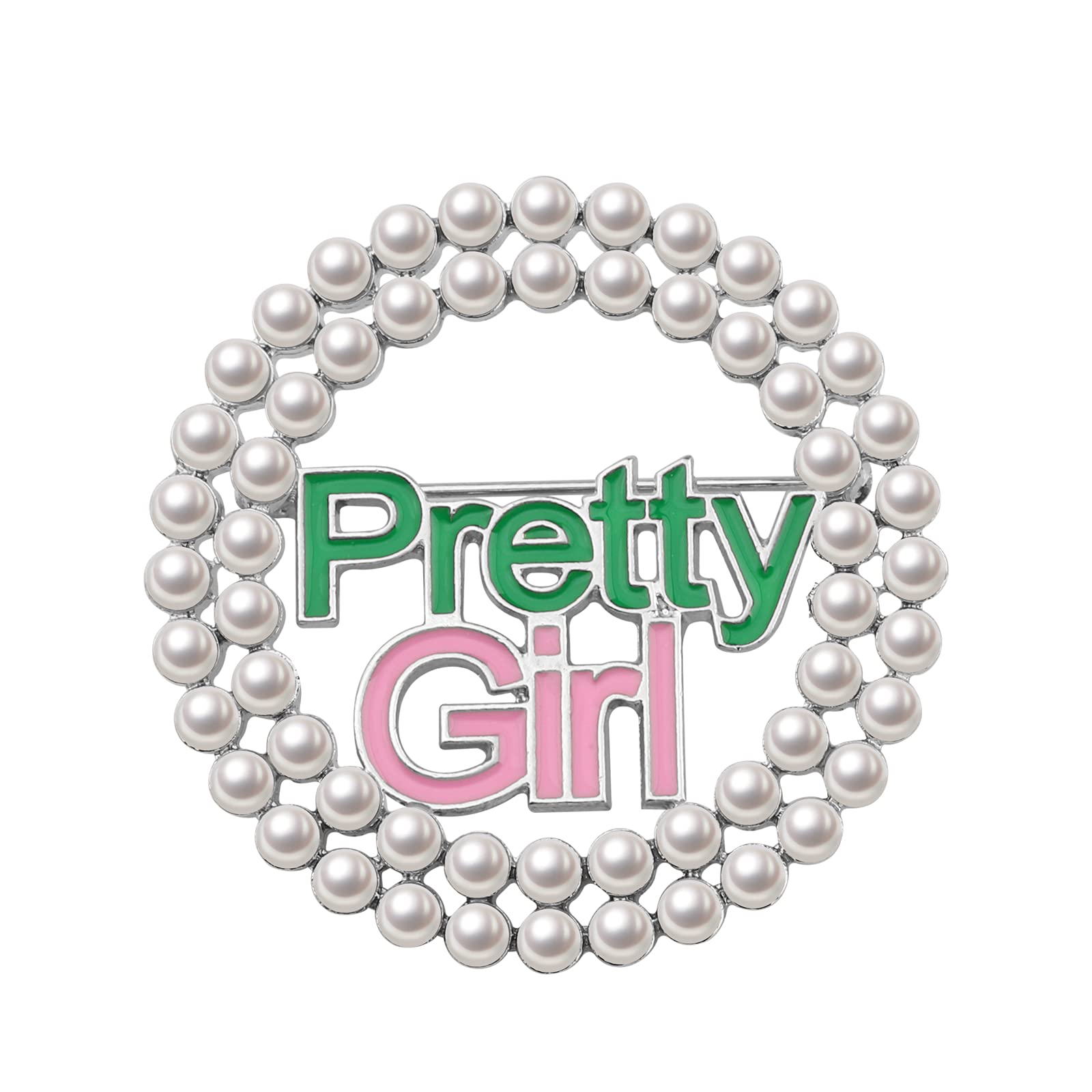 POTIY Sorority Graduation Gift - Pink & Green Beaded Bracelet for Women | Sisterhood Jewelry, College Graduation Accessories | Perfect for Greek Life Events, Graduation Parties & Sorority Sister Gifts